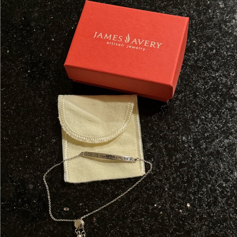 James Avery God is Within Her Slider Bracelet - Picture 2 of 3